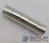 Cylinder NdFeB  magnets with coating Nickel  used in louder speakers ,with ISO/TS certification
