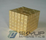 N35 strong Cube Permanent Rare earth NdFeB Magnets 10x10x10mm coated with Nickel for electronics