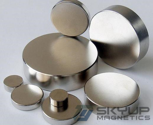 Disc NdFeB  magnets with 3M adhensive  used in automobile produced by Skyup magnetsics ,with ISO/TS certification