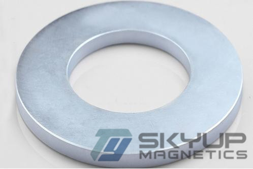 Zn coated Ring Permanent Rare earth NdFeB Magnets coated for Injection louder spearker Produced by Skyup magnetics