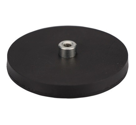 Rubber Coated Magnet made from magnet with iron shell an produced by strong Permanent Magnets coated with Nickel plating