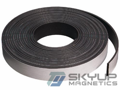 Flexible Magnetic Sheet Rubberized Magnets with Lamination of Black / brown Adhesive Ndfeb Strip Flexible Rubber Magnets